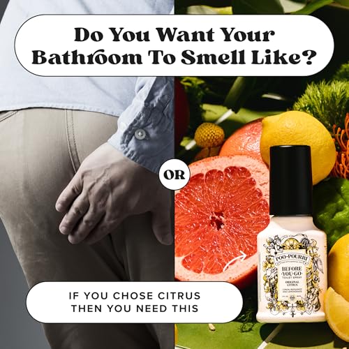 Poo-Pourri Before-you-Go Toilet Spray Bundle, Original Citrus 2 Fl Oz and Original Citrus 1 Fl Oz Pocket Travel Size - Lemon, Bergamot and Lemongrass - size: 1 Fl Oz (Pack of 2)