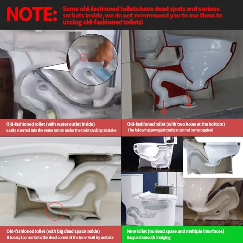50 Inch Toilet Snake Drain Auger Cleaner Tool, Upgraded Grabber Unclogger Tool, Toilet Auger Clog Remover Tool, Stainless Steel Telescoping Rod for Pick/Grab Objects Clogged in Toilet Pipes/Drain - style: 50inch Toilet Grabber Tool