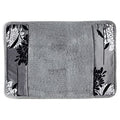 Zahari Home Erica Bathroom Rug Luxury Bath Rug Washable Beautiful Shower Mat Unique Design Stylish Non Slip Shower Mat Grey Rug Bath Shower Tub Decor - color: Erica, style: Bath Rug