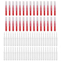 80pcs Shower Head & Nozzle Cleaning Tools, Including 30 Cleaning Brushes & 50 Shower Hole Brushes, Practical Unclogger Picks for Small Holes, Sink Gaps, and Showerhead Cleaner (Red, White)