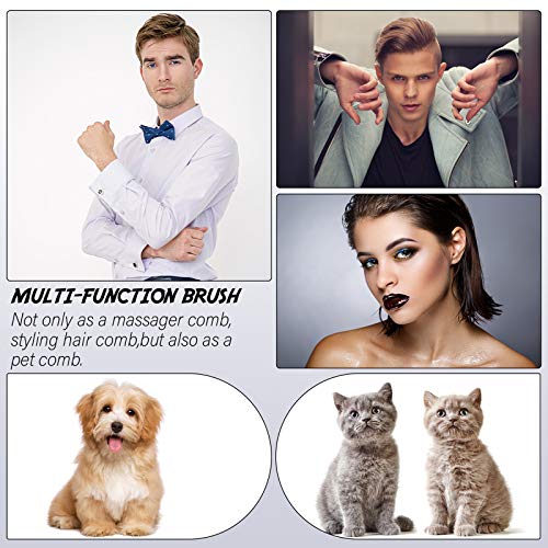 Patelai 6 Pieces Pocket Palm Combs Pocket Brush, Shampoo Brushes, Scalp Massager Hair Brush Comb for Men Travel