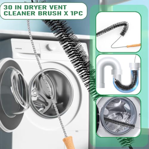 Drain Snake 8 Set: 35.5" Drain Clog Remover (x1), 60" Steel Hair Snake (x2), 30" PET Sink Snake (x3), Shower Head Cleaner Tool (1 pack) and 30" Cleaning Brush (x1) (Drain Snake 8 Set)