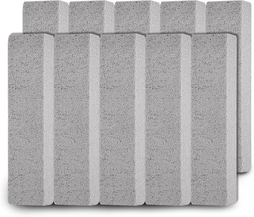 10pcs Pumice Stone Toilet Bowl Cleaner for Cleaning Pumice Scouring Pad Bulk Cleaning Stones for Toilet Bowl Stove Pool Tile Bath Household Kitchen Grill Oven Stain Removal