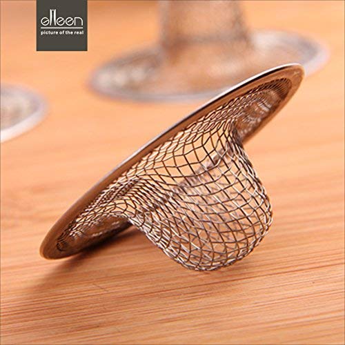 Drain Hair Catcher,Mesh Metal Sink Strainer Set of 2,Fits for Bathroom Bathtub Wash Basin Hole Shower Drains(2.75" Top / 1") - size: 2-3/4 Inch