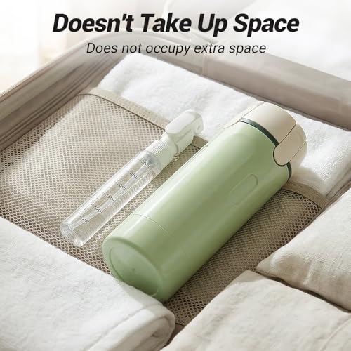 4-in-1 Travel Dispenser Bottle Refillable, 2026 New 4 Pack 30ML Travel Bottles for Toiletries, Leak Proof Travel Size Containers, Shampoo and Conditioner Bottles (Green+White) (Green) - color: Green