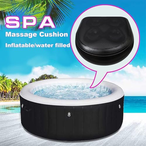 SPA Booster Seat,Spa&Hot Tub Seat with Non-Slip Suction Cups,Portable Fordable Bathtub Seat for Home/SPA/Travel/Business Trip, Black - color: Black