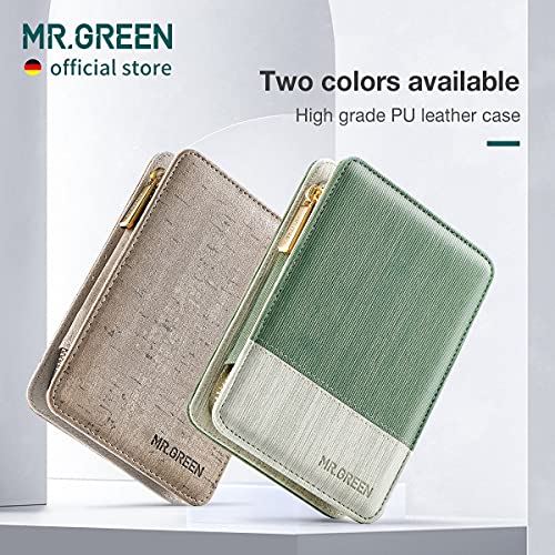 MR.GREEN Manicure Sets Pedicure Kits Stainless Steel Nail Clipper Personal Care Tools with PU Leather Case (Gray) - color: Gray