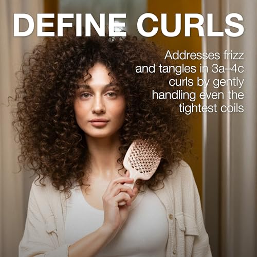 Janeke Superbrush Detangling Brush for Soft Smoothing Hair Brushing with Anti-Static Bristles - Vented Wet Hair Brush for Blow Drying Use - Perfect for Curly, Thick, Wavy, Fine Hair Types (Soft Pink) - color: Soft Pink Superbrush