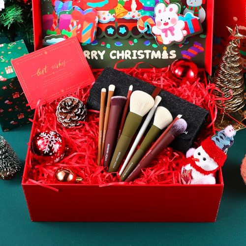 Makeup Brushes, EIGSHOW 5 Colors Essential Kabuki Makeup Brush Set with Ultra Soft Synthetic Fibers for Powder Blush Concealers Contouring Highlighting - color: 5 Color