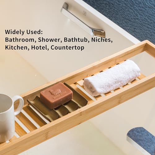 Soap Dish Bar Sponge Soap Holder for Shower, Self Draining Water Soap Saver Keeper for Bathroom and Kitchen, Yellow - color: Yellow, size: Fluted