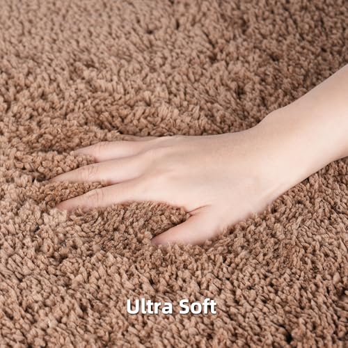 3 Pieces Luxury Bathroom Rug Set with U-Shaped Toilet Rug, Non-Slip Rubber Bottom, Thick Microfiber Fluffy Plush, Water absorption, Quick Dry, Ultra Soft, Bath Mats for Bathroom, Tub(Champagne) - color: Champagne