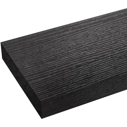 Floating Shelves for Wall, 23.6'' Black Wall Shelves for Bathroom,Bedroom,Living Room,Kitchen & Study Room,33 lbs Capacity - color: Black, size: 23.6"