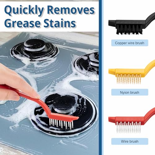 13Pcs Crevice Cleaning Brushes, Hard Bristle Deep Cleaning Tools for Gaps | Multifunctional Crevice Cleaning Brushes, Applied for Windows, Kitchens, Tight Spaces, Corners, Sinks, Bathrooms