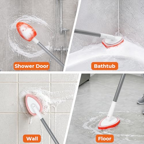 6PCS Shower Scrubber Scouring Pads, Refill Pads for MAVRIZ Tub Scrubber - size: Scouring Pads