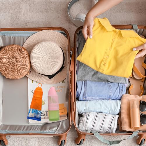 16 Pcs Elastic Sleeves for Leak Proofing Travel Silicone Bottle Covers for Travel Container in Luggage Reusable Travel Accessory for women Men