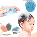 Toddler Hair Brush Baby Bath Brush Scalp Massager Shampoo Brush Cradle Cap Comb Head Scrubber Newborn Bath Essentials Baby Registry Items for Exfoliating and Promoting Blood Circulation (Blue)