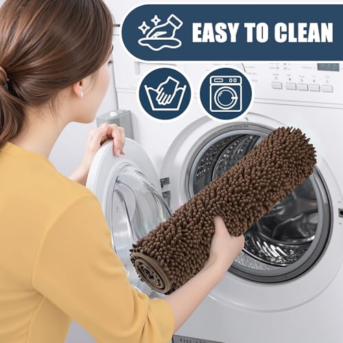 Bathroom Rugs Sets 3 Piece with Adjustable Toilet Seat Cover 19.5"x 18.5" Machine Washable Bath Rug Set with TPR Non Slip Rubber Backing Solid Bath Mat Set for Luxury Bathroom Decoration - color: Taupe