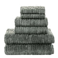 SKL Home CloudSoft 100% Cotton Luxury 6-Piece Towel Set, 600 GSM, Ultra Plush & Absorbent - 2 Bath Towels, 2 Hand Towels, 2 Washcloths, Green Pine - color: Green Pine, style: 6-Piece Towel Set