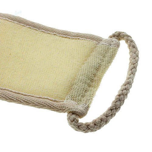 Loofah Exfoliating Back Scrubber Set Natural Body Bath Sponge Pad Fast Drying Cleansing Back Scrubber for Men and Women