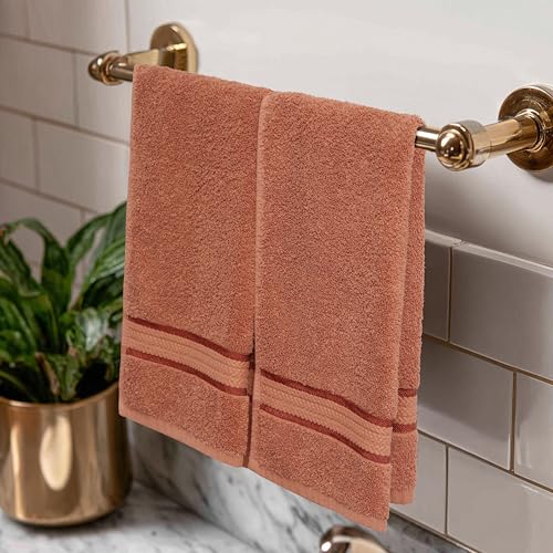 COTTON CRAFT Ultra Soft Hand Towels - 6 Pack Luxury Hand Towels - 100% Cotton Plush Absorbent 580 GSM Large Towel - Quick Dry Durable Machine Washable - Bathroom Kitchen Gym Spa - 16 x 28 - Mocha - color: Mocha, size: 6 Pack Hand Towels