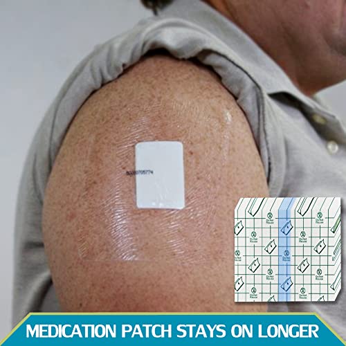 50 Pcs Chest Port Shower Cover Waterproof Adhesive Bandage Protector 4 x 4 Inch for Dialysis Catheter Chemo Hemodialysis Transparent Patch Surgery Wound Incision Water Barrier Stretch Dressing - size: 4 x 4 Inch (Pack of 50)