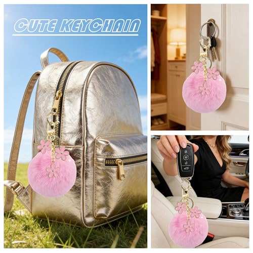 Compatible for Owala Accessories Bundle: Silicone Boot for FreeSip Sway 30oz & 40oz Bottles, Charms, Pearl Handle Strap, Rubber Bottom & Decorative Add-ons - color: Pink Peony