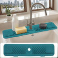 Longer Faucet Mat for Kitchen Sink Splash Guard, Kitchen Sink Mat, Kitchen Sink Splash Guard, Kitchen Sink Area Behind Faucet Mat 24*5.7inch Green - color: Green, size: 24" x 5.7"