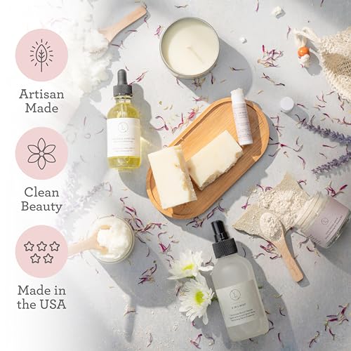Lizush Luxury Spa Gifts for Women - 9 Piece Lavender Gifts for Her, Gift Baskets, Body Care Set for Mom, Birthday Box For Women, Self Care Spa Kit For Wife - Handmade in the USA - size: Lavender 9 Piece