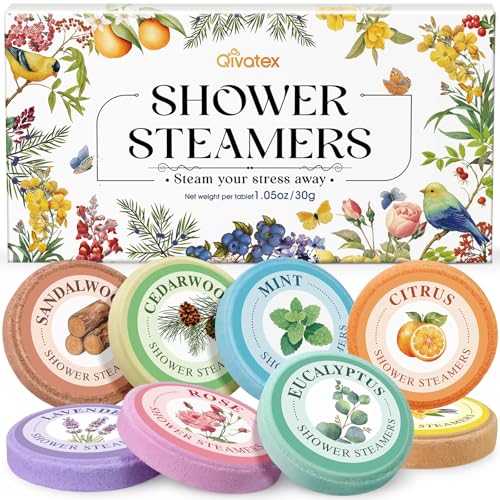 Shower Steamers Aromatherapy, Long Lasting Essential Oil Spa, Women Gift | Self Care & Spa Gifts for Women, Mom, Wife, Teen for Daily Relaxation, Ideal Christmas Stocking Stuffers, White Elephant Gift - style: Elegant Lady