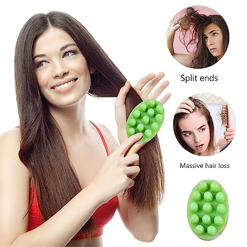 2Pcs Silicone Massage Bar Soap Molds, Handmade Soap Molds for Soap Making, 3D Hair Comb Ice Mold Scalp Massager, Hair Brush Soap Bar Silicone Mold, Food Grade Soap Mould Massage Moulds - color: Pink, Blue