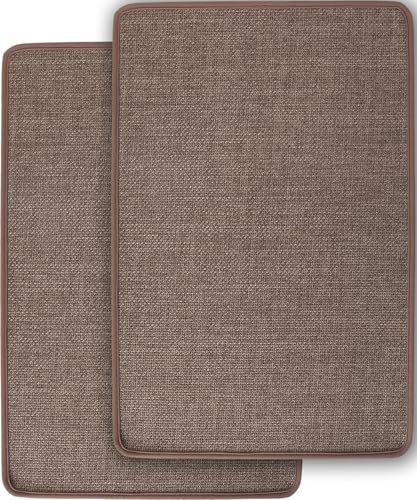 2 Pack Bathroom Rugs, Bath Mats for Bathroom Non Slip Washable, Quick Dry, Water Absorbing, Fits Under Door, Ultra Thin, Rubber Backing, Low Pile, Ideal for Shower, Sink,Oatmeal-24''x16' - color: Oatmeal, size: 24'' x 16'' (2 Pack)