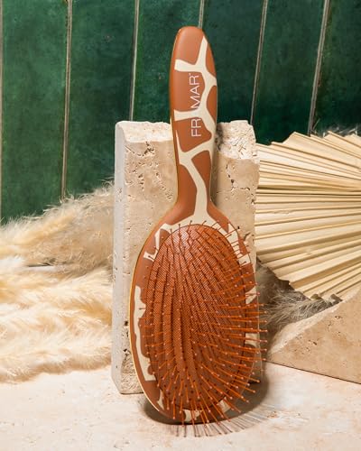 FRAMAR Wet Hair Brush Detangler, Detangling Hairbrush For Women, Wet Hair Brush For Girls, Hair Detangler Brush, Wet Hairbrush, Hairbrushes, Girls Hairbrush Detangler, Reduces Frizz - Giraffe - color: Giraffe
