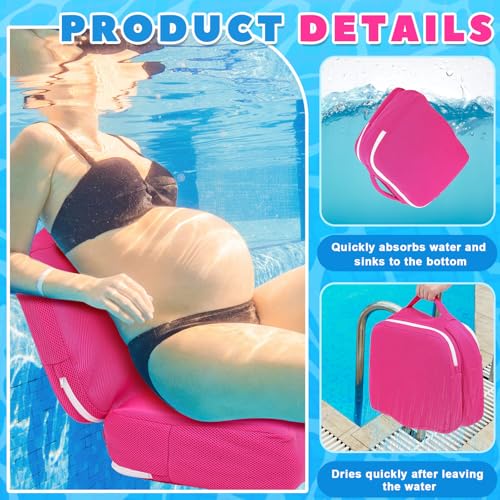 Yerliker 1 Pcs Foldable Hot Tub Booster Seat for Adults Adjustable 2 Heights up to 6.3", Weighted Booster Seat 3D Air Mesh Hot Tub Accessories Quick Dry Micro Dot Non Slip for Spa Bathtub Pool (Pink) - color: Pink