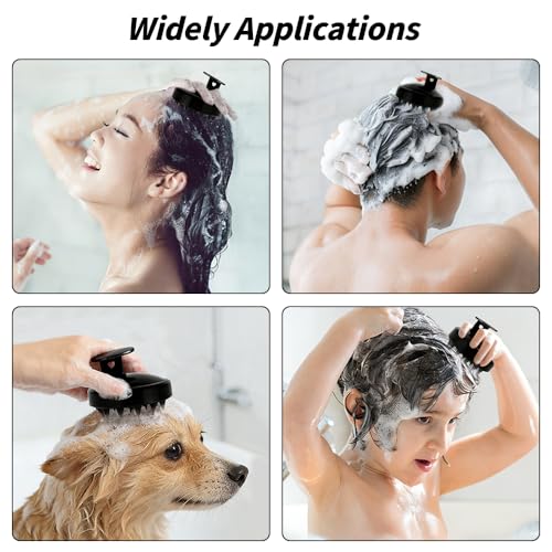 Ella & Sara 2PCS Scalp Massager Hair Growth, Scalp Brush for Hair Growth & Dandruff Removal, Scalp Scrubber, Shampoo Brush & Exfoliator for Scalps - Hair Scrubber for Thick Thin Curly Hair Care - size: 2-Pack