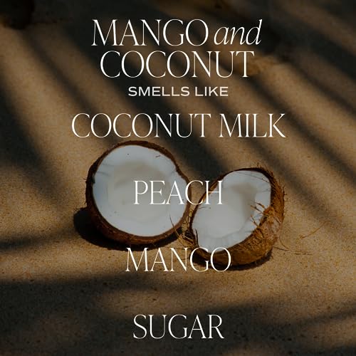 Sweet Water Decor Mango and Coconut Reed Diffuser Set - Pineapple, Mango, Orange, Coconut Milk Scented Diffuser for Home - Summer Home Decor and Air Freshener - style: Mango and Coconut