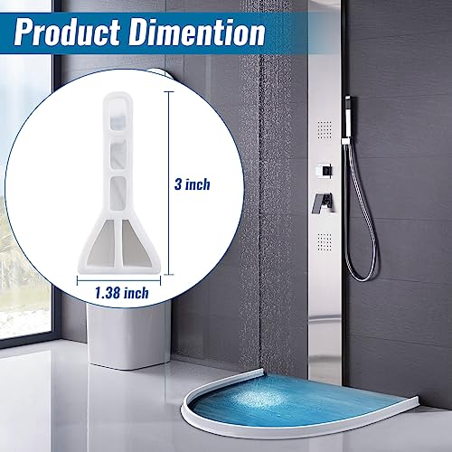3" High Shower Threshold Water Dam 120" Long Collapsible Shower Water Splash Guard Self-adhesive Shower Barrier Bath Water Stopper To Keep Dry and Wet Separation Bathroom Kitchen (10Ft) - style: 10 ft