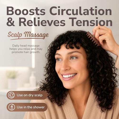 SILKLE Scalp Massager Shampoo Brush – Silicone Scalp Scrubber for Hair Growth & Dandruff Removal, One-Piece, Non-Slip Handle, Soft Bristles, Wet/Dry Shower Scalp Exfoliator for All Hair Types – Brown - color: Brown