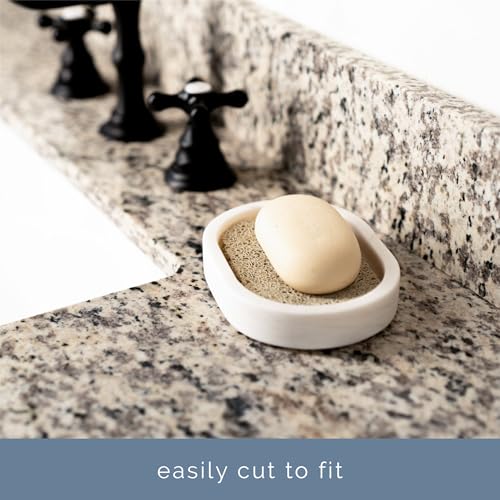 S&T INC. Bar Soap Holder for Kitchen, Bathroom, and Soap Dish, 4 Pack, Cream, 2.9 inches by 4.4 inches - color: Cream, size: 4 Pack