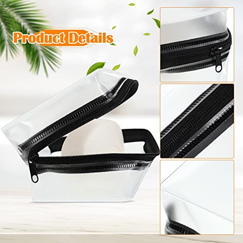 Sieral 4 Pcs Travel Soap Container Bags Bulk Waterproof Soap Bar Holder Case Pouch with Zipper Holder Pouch for Travel Bathroom Shower Gym Camping Vacation Outdoor Hiking Bath