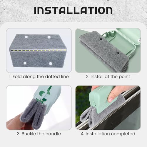 Runsgo Window Track Cleaner, Handheld Cleaning Brush Set, for Window Slides Grooves, Tile Grout Lines, Shutter Slats, Car Ac Vents & Narrow Gaps (Mixed, 3pcs) - color: Mixed, 3pcs