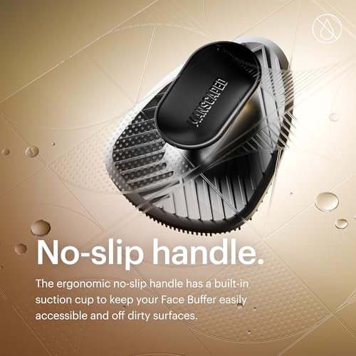 MANSCAPED® The Face Buffer - Men's Silicone Face Scrubber for Nourishing, Deep Cleaning & Exfoliating Your Skin, No-Slip Suction Cup Handle, Gentle Face Massage, 1-Pack - size: Face Buffer