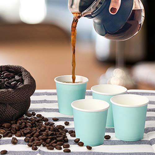 AOZITA [360 Pack] 3 oz Paper Cups, Sky Blue Mouthwash Cups, Disposable Bathroom Cups, Espresso Cups, Paper Cups for Party, Picnic, BBQ, Travel, and Event - size: 360 Count (Pack of 1)