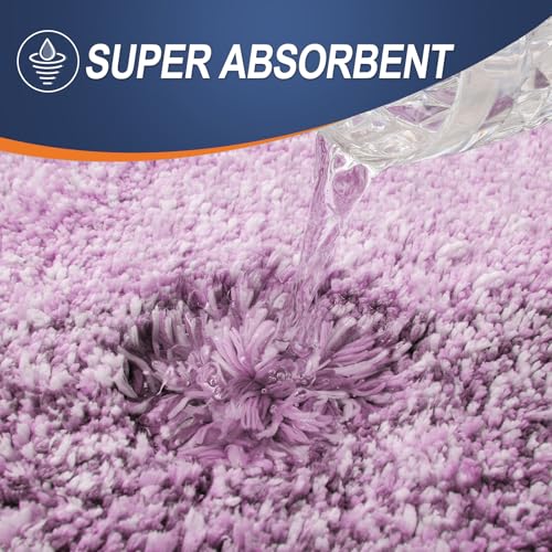 OLANLY Bathroom Rug Set 2 Piece, Soft Absorbent Microfiber Bath Mats and U-Shaped Contour Toilet Rug, Non-Slip, Machine Wash Dry, Plush Shaggy Bath Mats for Bathroom (24"x16"+24"x20", Pinkish-Purple) - color: Pinkish-purple, size: 24" X 16" + U24" X 20"