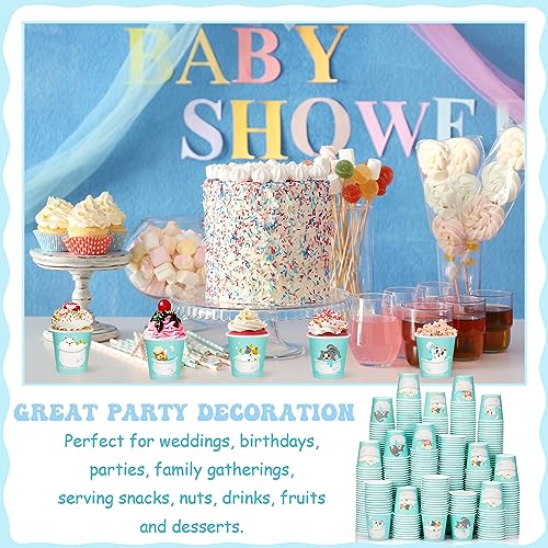 Patelai 500 Pack 3 oz Paper Cups Disposable Bathroom Small Mouthwash Animal Beverage Drinking Cups for Home, Office, Travel, Party(Bathroom Cat) - style: Bathroom Cat