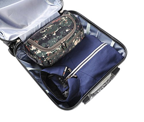 Vercord Mens Toiletry Bag Wash Travel Small Shaving Dop Kit Shower Bathroom Ditty Hygiene Bag Camo Mosaic - color: Camo Mosaic
