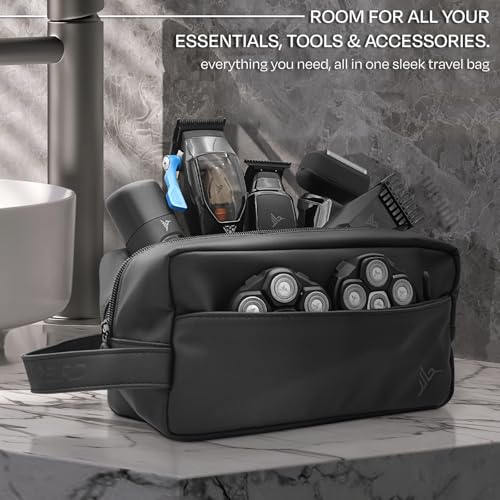 HUMMINGBIRD JetPack Toiletry Bag for Men, Premium Mens Travel Bag, Toiletry Organizer Dopp Kit, Water Resistant Shaving Bag for Toiletries and Accessories, Bathroom Organizer for Travel Essentials