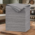 20 Pack Grey Microfiber Cleaning Cloth, Lint-Free Car Wash Towels, All-Purpose Absorbent Cleaning Rags for Housekeeping, Dust Cloth for Office, Mechanic, Automotive - color: Grey