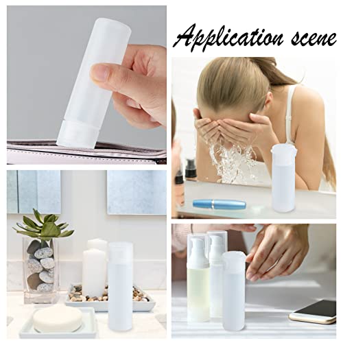 BENECREAT 8 Pack 50ml 1.7oz Clear Squeezable Plastic Sample Flip Cap Bottle Refillable Travel Containers for Makeup Cosmetic Toiletries Liquid - size: ['50 ml']