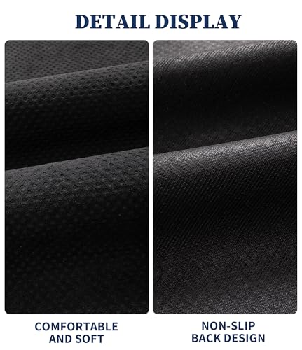 YIHOUSE Bathroom Rug Mat Sets, Ultra Thin Quick Dry Bath Mat, Absorbent Bath Mat for Bathroom Non Slip Machine Washable Bath Rug 5 Pieces (Black) - color: Black, size: 5 Pieces