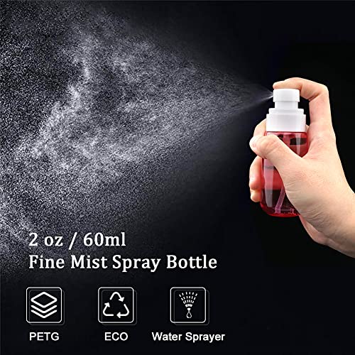 Cosywell Travel Size Spray Bottle TSA Approved 2oz 60ml 3 Pack Leak Proof Fine Mist Spray Bottles Empty Plastic Refillable Mist Sprayer for Perfume Essential Oils Toners Rose Water Cosmetics (3Pink) - color: 3 Pink, size: 2 oz
